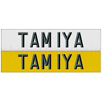 TAM1YA personalized vehicle registration mark : Hong Kong registered