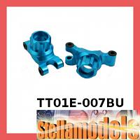 #TT01E-007BU Aluminum Rear Hub Arm (0-Deg.) for TT-01 Type-E (BU)