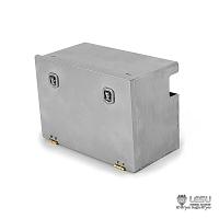 Stainless Steel Toolbox for 1/14 R/C Tractor / Dump Trucks (G-6123) [LESU]