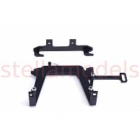 Alloy Quick Release Cab Mechanism (Black) for Tamiya 1/14 Tractor Trucks (G-6005-A) [LESU]