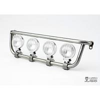 Front lower grille LED(4) spotlight set for TAMIYA Scania R470 / 620 (S-1253-B) [LESU]