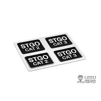 STGO Metal Plate (2 Styles, 2pcs. each) [LESU]