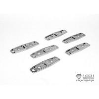 Stainless Steel Frame Brackets For TAMIYA 56537 Mercedes-Benz Arocs 3348 6x4 Tipper (L-208, 6Pcs.) [LESU]