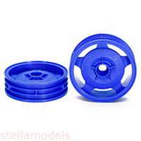 54680 2WD Buggy Front Star-Dish Wheels (Blue, 2pcs.)