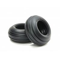 54865 Ribbed Front Bubble Tires (Soft/2pcs.) (WR-02CB) [TAMIYA]