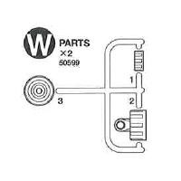 50599 C.V.A. Mini Shock Unit II W Parts (Damper Cylinder, 2Pcs.) [Bulk Packaging]
