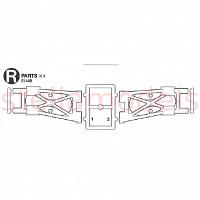 51449 DN-01 R-Parts (Rear Lower Arms) [Bulk Packaging]