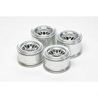 54201 F104 Metal Plated Mesh Wheel Set for Rubber Tires [TAMIYA]