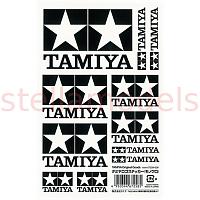 67258 Tamiya logo sticker (Monochrome)