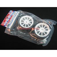 84357 White 10-Spoke Wheels w/Reinforced Tires Type C (24mm, 2pcs.)