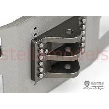 Front Bumper Mount with Hitch for TAMIYA M-Benz Actros 1851/3363 (G-6131-B, Matte) [LESU] 3