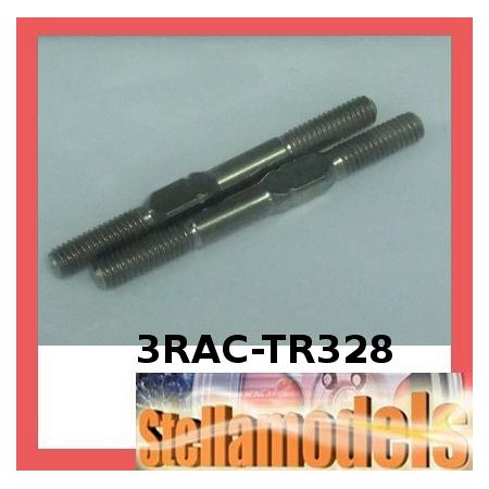 3RAC-TR328 64 Titanium 3mm Turnbuckle - 28mm (2 pcs) 1