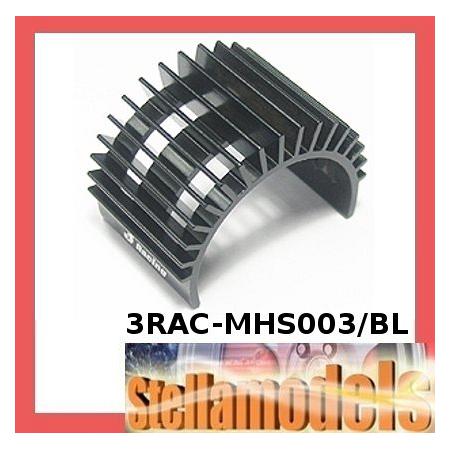 3RAC-MHS003/BL Aluminum Motor Heatsink For 540-Type Motor (Fan-Shaped) - Black 1