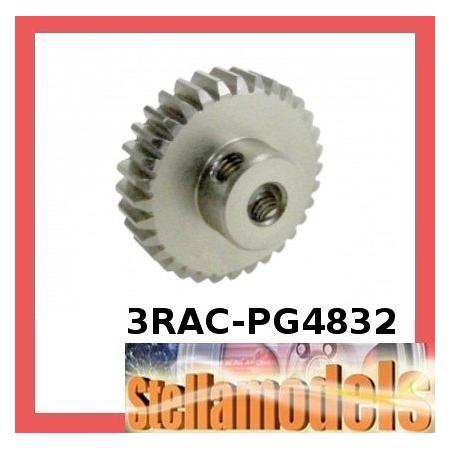 3RAC-PG4832 48 Pitch Pinion Gear 32T (7075 w/ Hard Coating) 1