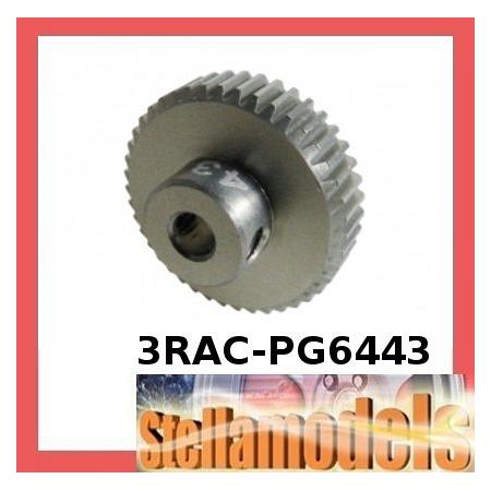 3RAC-PG6443 64 Pitch Pinion Gear 43T (7075 w/ Hard Coating) 1