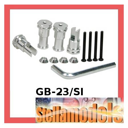 GB-23/SI Aluminum Front Wheel Adaptor 12mm for GB-01 1