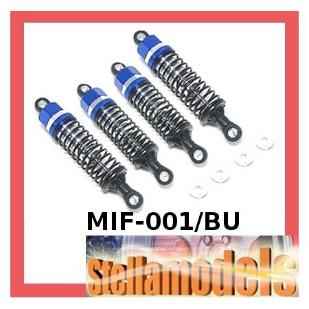 MIF-001/BU Aluminum Oil Damper Set for Mini Inferno (Blue) 1