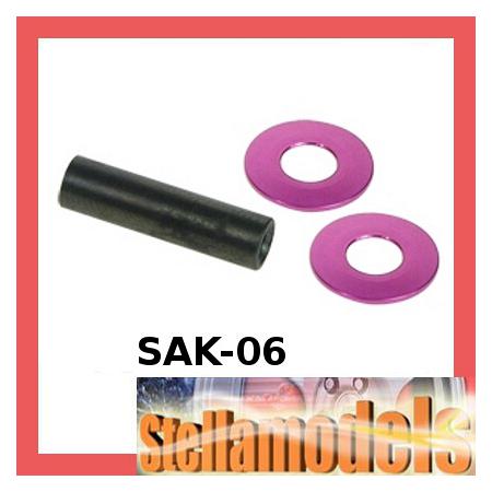 SAK-06 Spur Gear Shaft Set for Sakura Zero 1