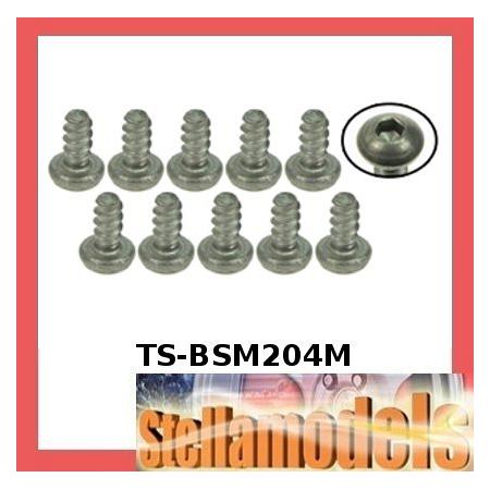TS-BSM204M M2 x 4 Titanium Button Head Hex Socket - Machine (10 Pcs) 1