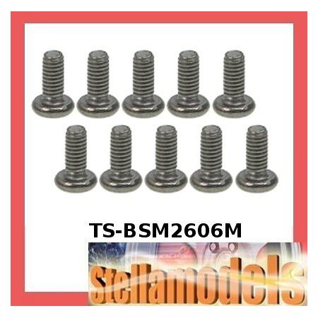 TS-BSM2606M M2.6 x 6 Titanium Button Head Hex Socket - Machine (10 Pcs) 1
