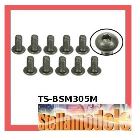 TS-BSM305M M3 X 5 Titanium Button Head Hex Socket - Machine ( 10 Pcs ) 1
