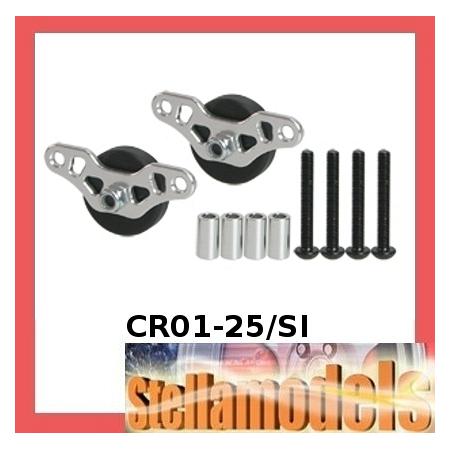 CR01-25/SI Chariot Skid Plate Wheel for TAMIYA CR-01 1