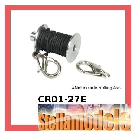CR01-27E Replacement Crawler Winch Hooks w/ Traction rope for CR01-27 1