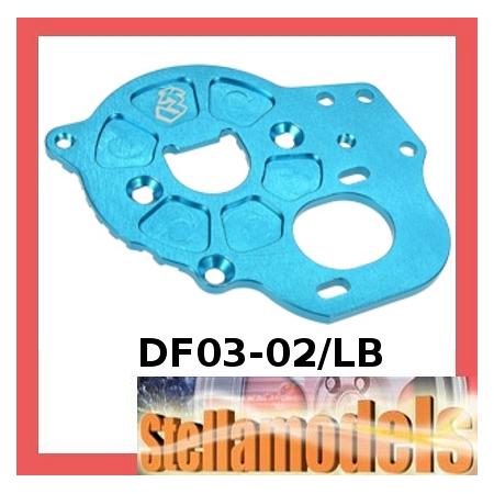 DF03-02/LB Aluminum Gear Box Plate For DF-03 Chassis 1