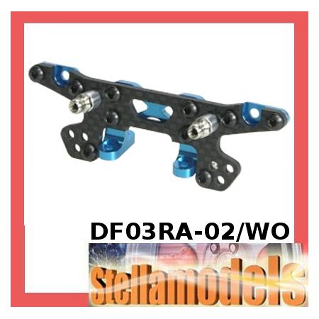 DF03RA-02/WO Front Graphite Shock Tower For DF-03RA Chassis 1