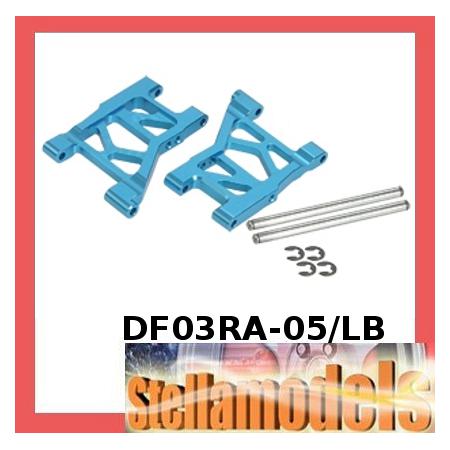 DF03RA-05/LB Rear Aluminum Suspension Arms For DF-03RA Chassis 1