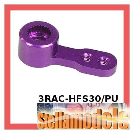 3RAC-HFS30/PU 3.0mm Alum Single Servo Arm For Futaba - Purple 1
