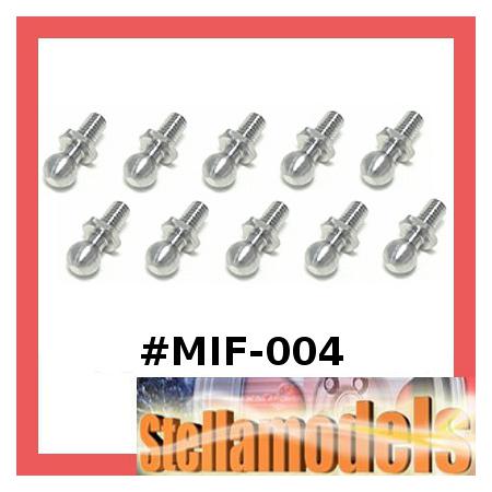 MIF-004 64 Titanium Ball Stud 4.8 mm 10 pcs For MINI INFERNO 1