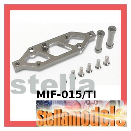 #MIF-015/TI Alum Rear Chassis Brace Stiffener For MINI INFERNO - Titanium Color 1