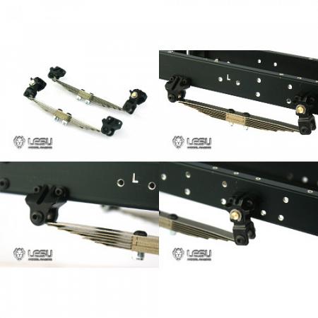 Leaf spring with mount set (1-Pair) for Tamiya 1/14 Tractor Trucks Semi-Trailers (X-8011) [LESU] 2