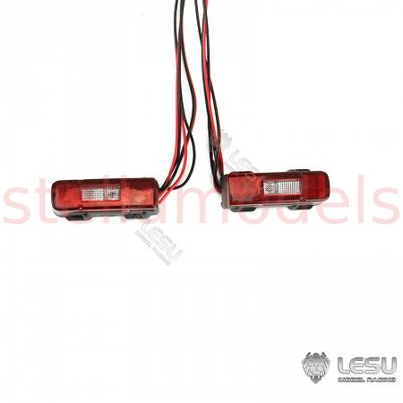 Rear light with LEDs  for 1/14 R/C Tractor Trucks (S-1266) [LESU] 1