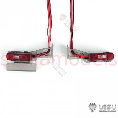 Rear Tail Light Assembly with Bracket for 1/14 Volvo Trucks (S-1309) [LESU] 1