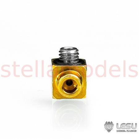 Elbow outlet hydraulic nozzle (2x1mm brass tubing) [Y-1545] 1