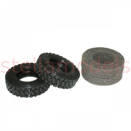 Tractor Truck All Terrain Tires with inserts (Std. 22mm, 1Pr.) (S-1213) [LESU] 1