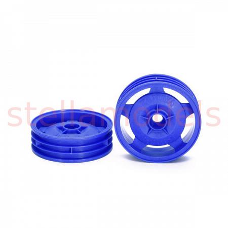 54680 2WD Buggy Front Star-Dish Wheels (Blue, 2pcs.) 1