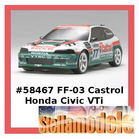 58467 FF-03 Castrol Honda Civic VTi w/ESC 1