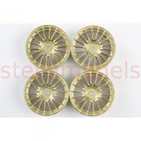 Medium-Narrow 18-Spoke Wheels (Gold/±0) [TAMIYA 84153] 1