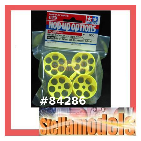 84286 RM-01 Wheel Set (Fluorescent Yellow) 1