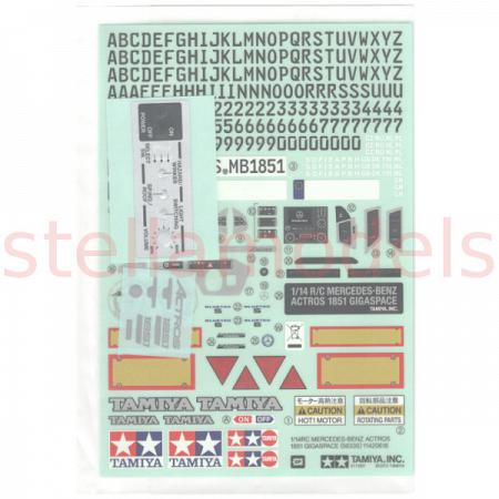 19495770 Sticker, Metal Transfer for 56335 Mercedes-Benz Actros 1851 Gigaspace 1