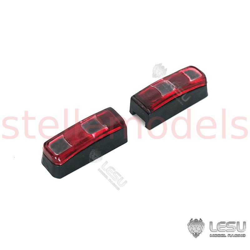 Plastic Taillight LED For TAMIYA LESU 1//14 RC VOLVO Flatbed Tractor Truck Model
