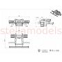 Tail Beam with Rear Bumper for 1/14 R/C Timber Truck [LESU] 21